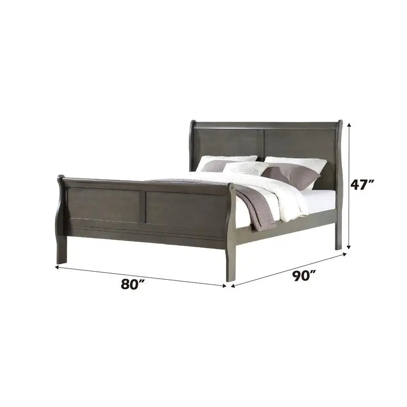 Louis Philippe Sleigh Bed Bedroom Set For Contemporary Master Bedroom Suite Collection
