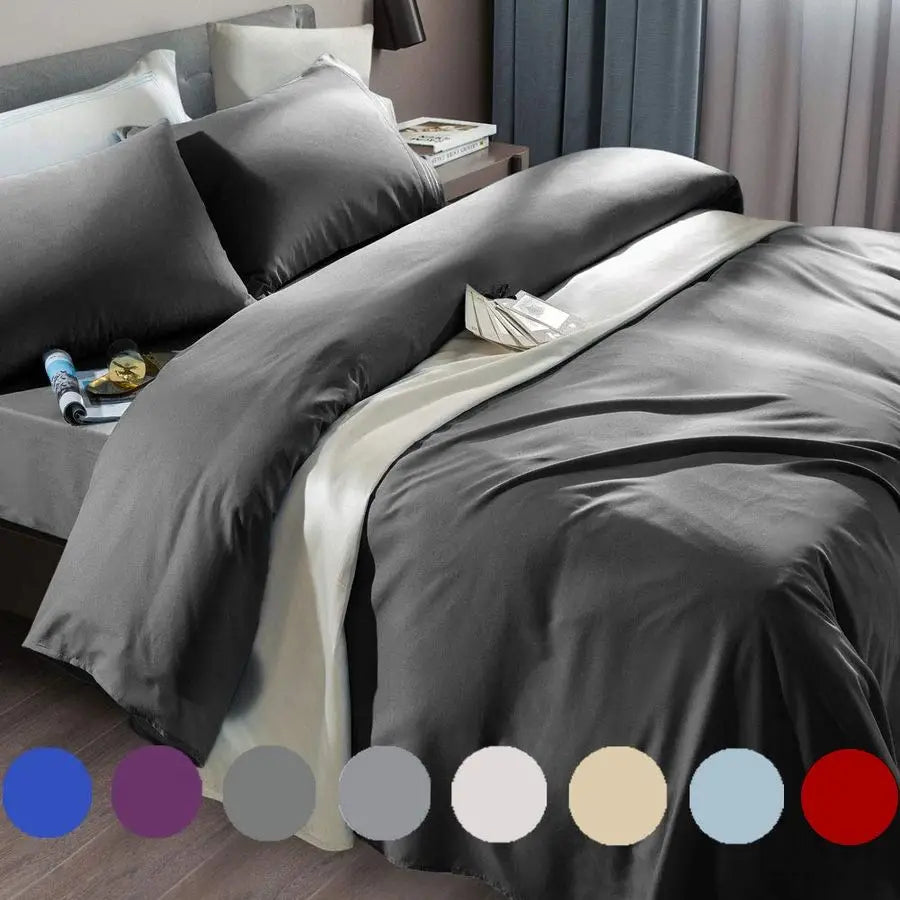 Bed Sheet Set Super Soft Microfiber 1800 Thread Count Luxury Egyptian Sheets Fit 1824 Inch Deep Pocket Mattress Wrinkle6 Piece D
