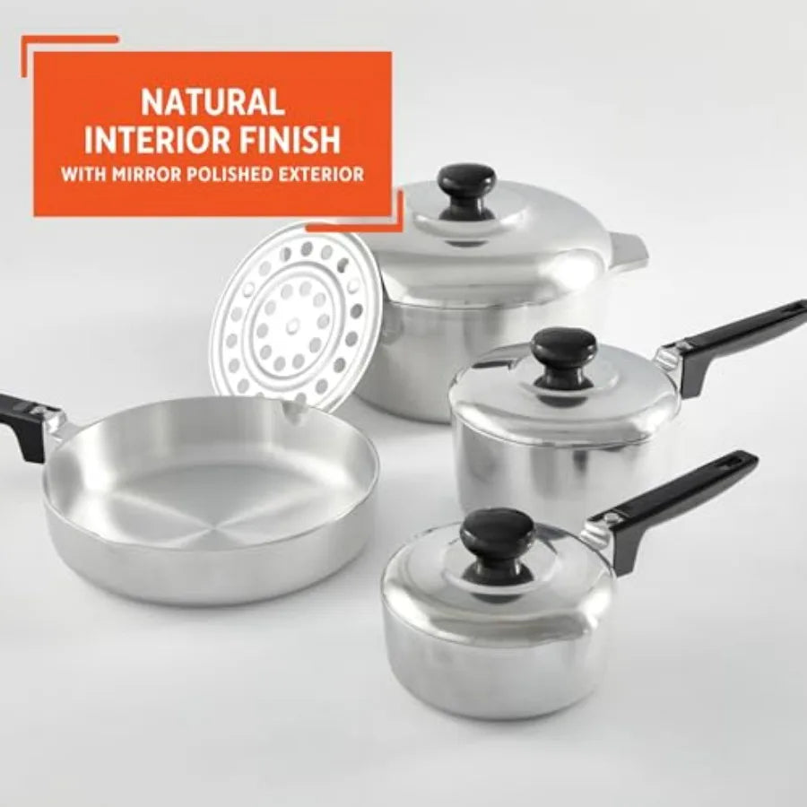 Heavy Duty 8 Piece Cast Aluminum Cajun Cookware Set