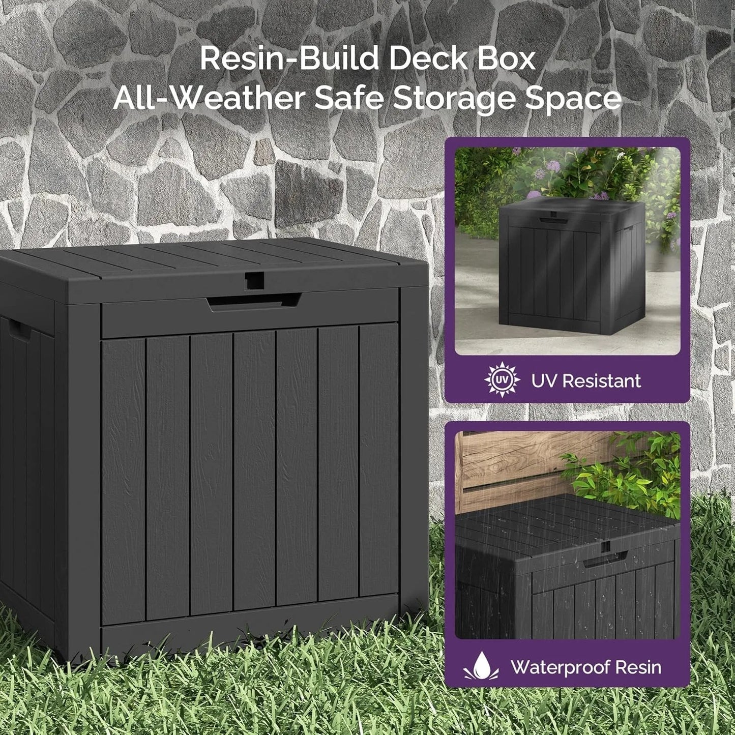 Lockable Weatherproof Outdoor Deck Box For Secure Package Delivery ProtectionAgainstTheft