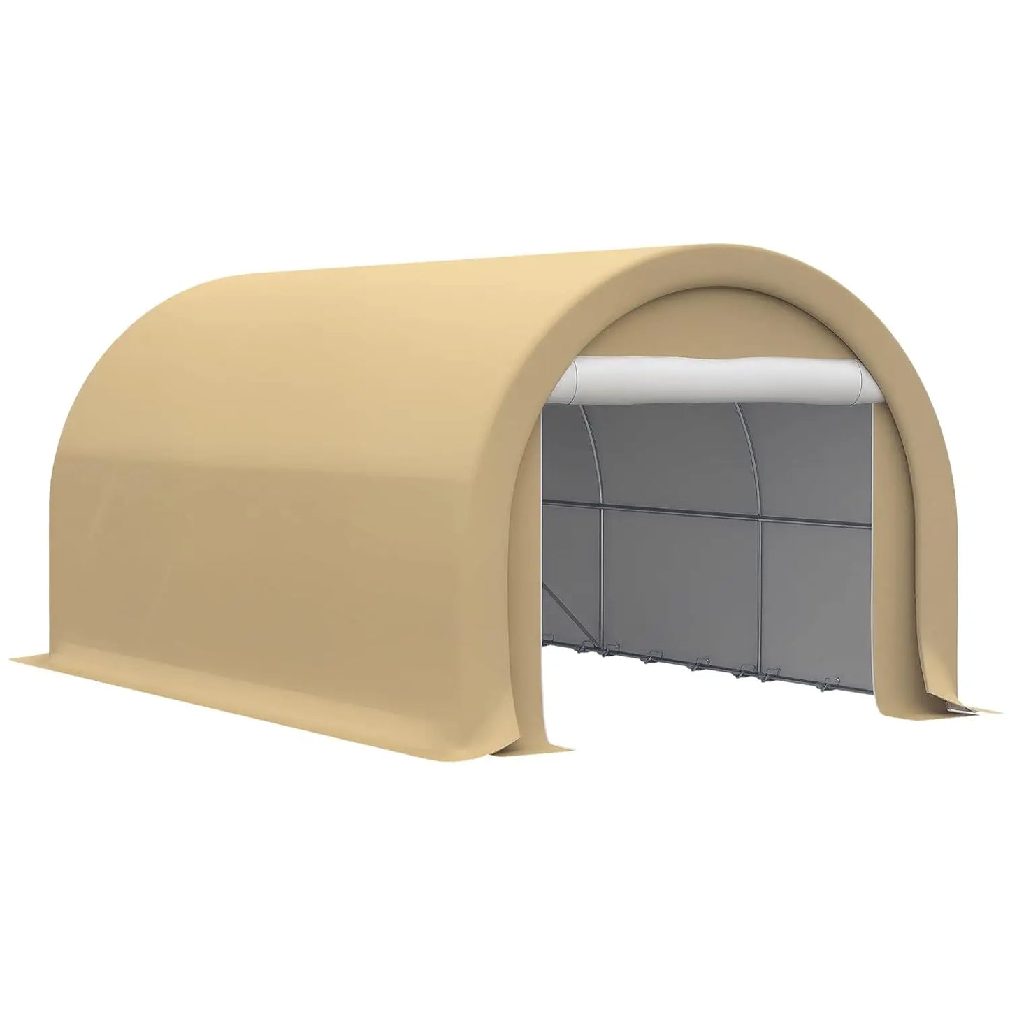 Heavy Duty Portable Carport Shelter Tent With Large Zippered Door