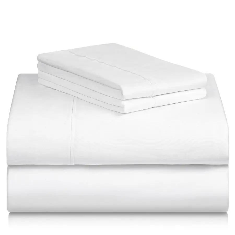 4 PC King Sheet Set, Deep Pockets Wrinkle Free Cooling Bed Sheets Hotel Bedding for Women, Men, Includes 1 Fitted Sheet, 1 Flat