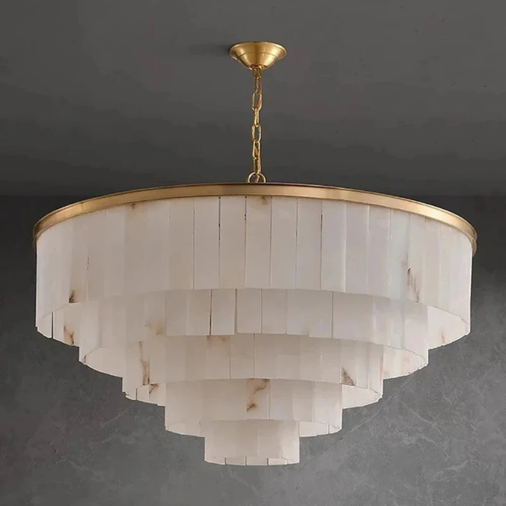 Artpad Vintage Spanish Marble Chandelier Handcrafted Pendant Light