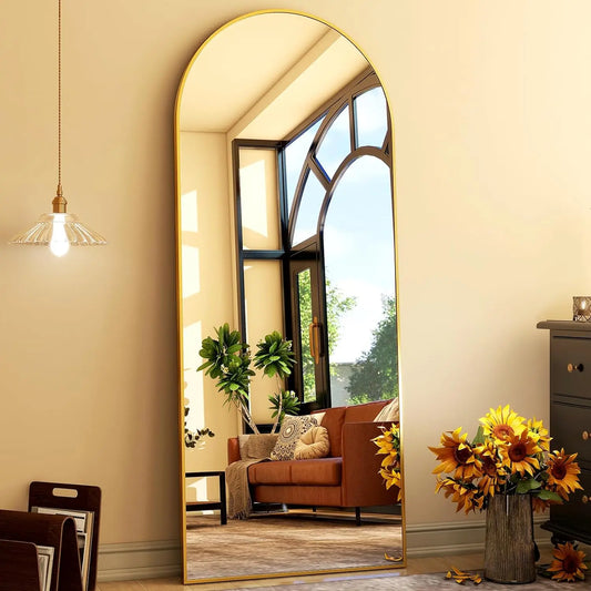 HARRITPURE Arched Mirror Free Standing And Wall Mounted