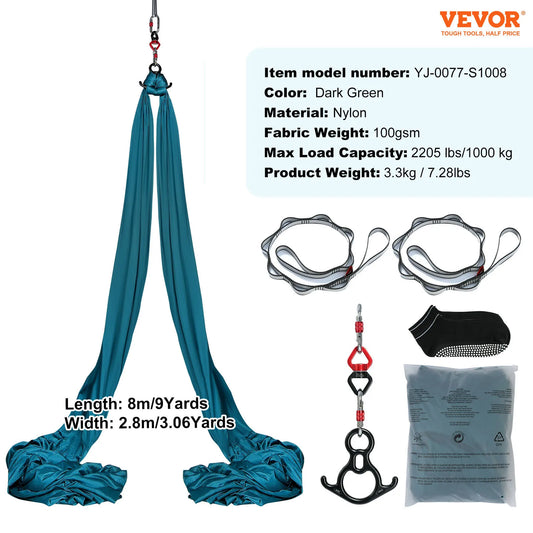 VEVOR Aerial Yoga Hammock Silk Fabric Starter Kit All Levels