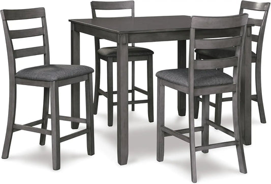 Wood Dining Set Table And Bar Stools For Compact Spaces