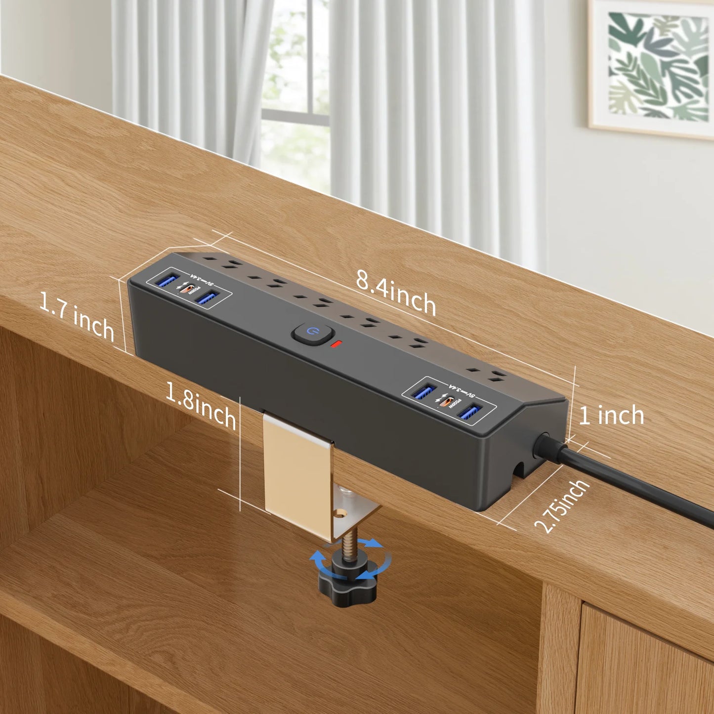 PASSUS PD20W Fast Charging Power Strip With Extension Cable