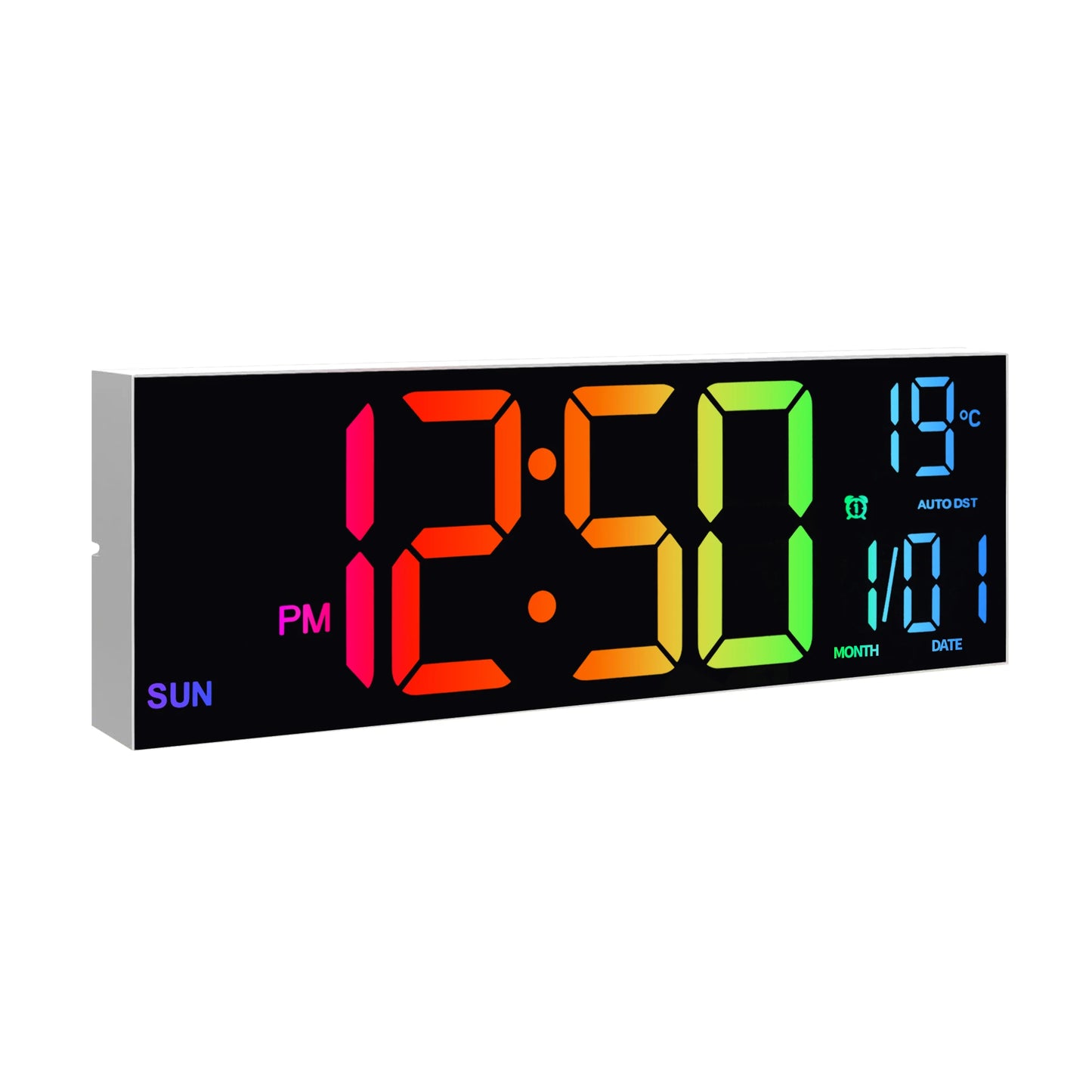 Hign-concerned Digital Wall Clock With Remote Alarm DST Temperature LED-Display-Analytics