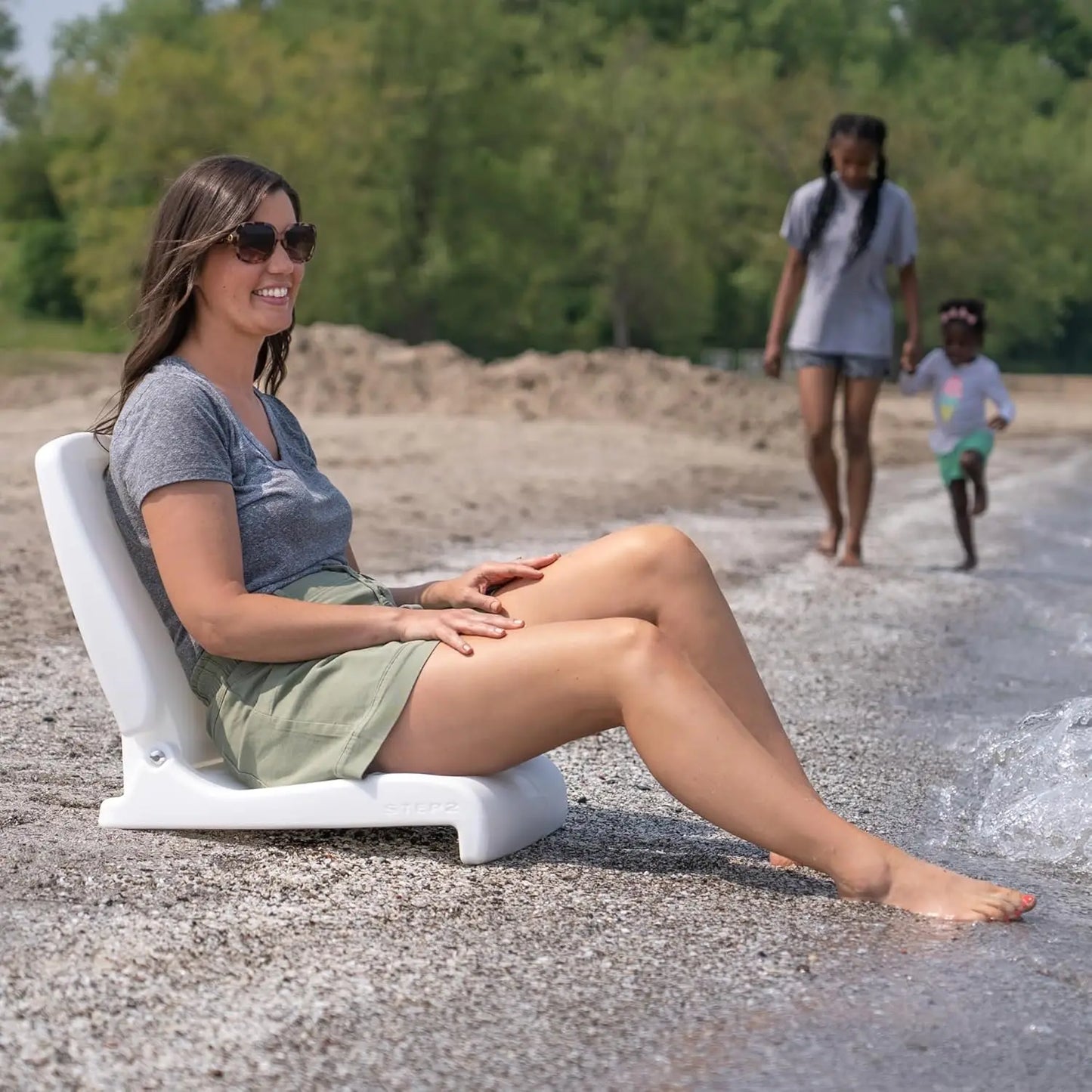 Foldable Outdoor Chair With Back Support For Poolside And Camping