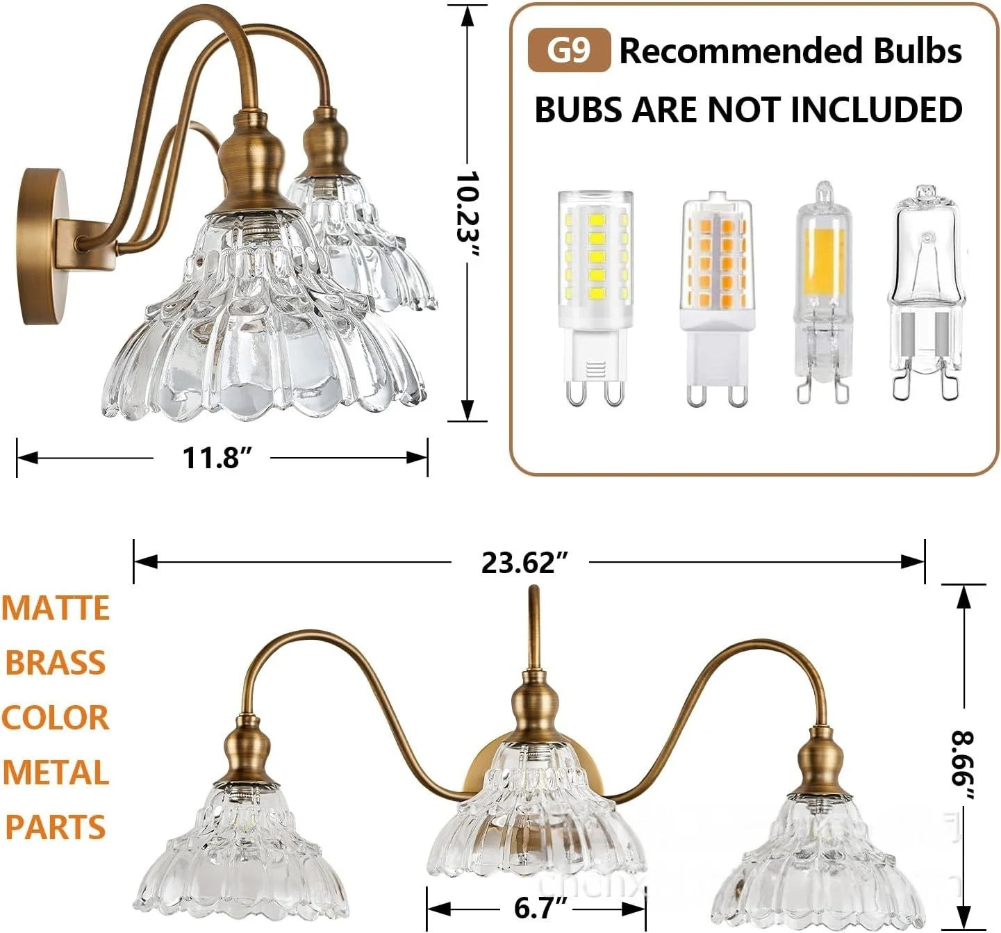 Normichy LED Pendant Light Glass Flower Fixture For Living Room