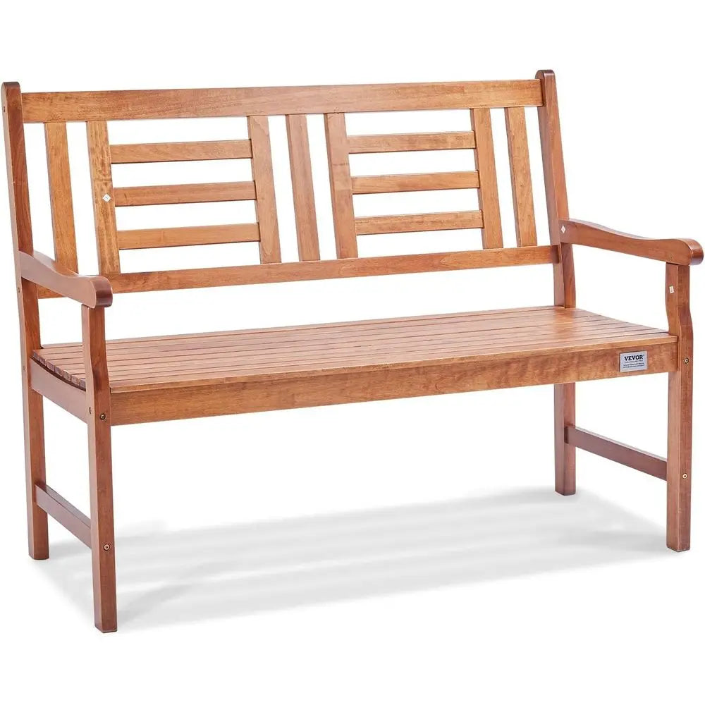 DAFIFY Two Person Garden Bench With Backrest And Armrests