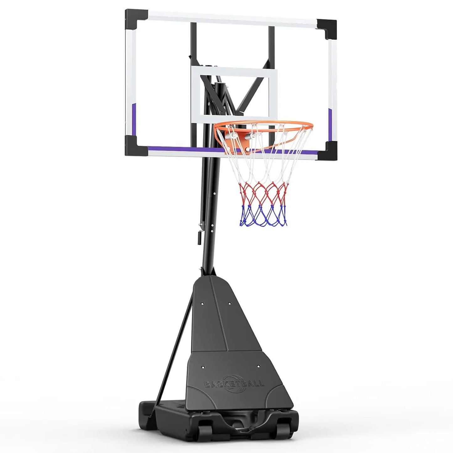 Basketball Hoop Outdoor Freestanding Portable Backboard System With Wheels