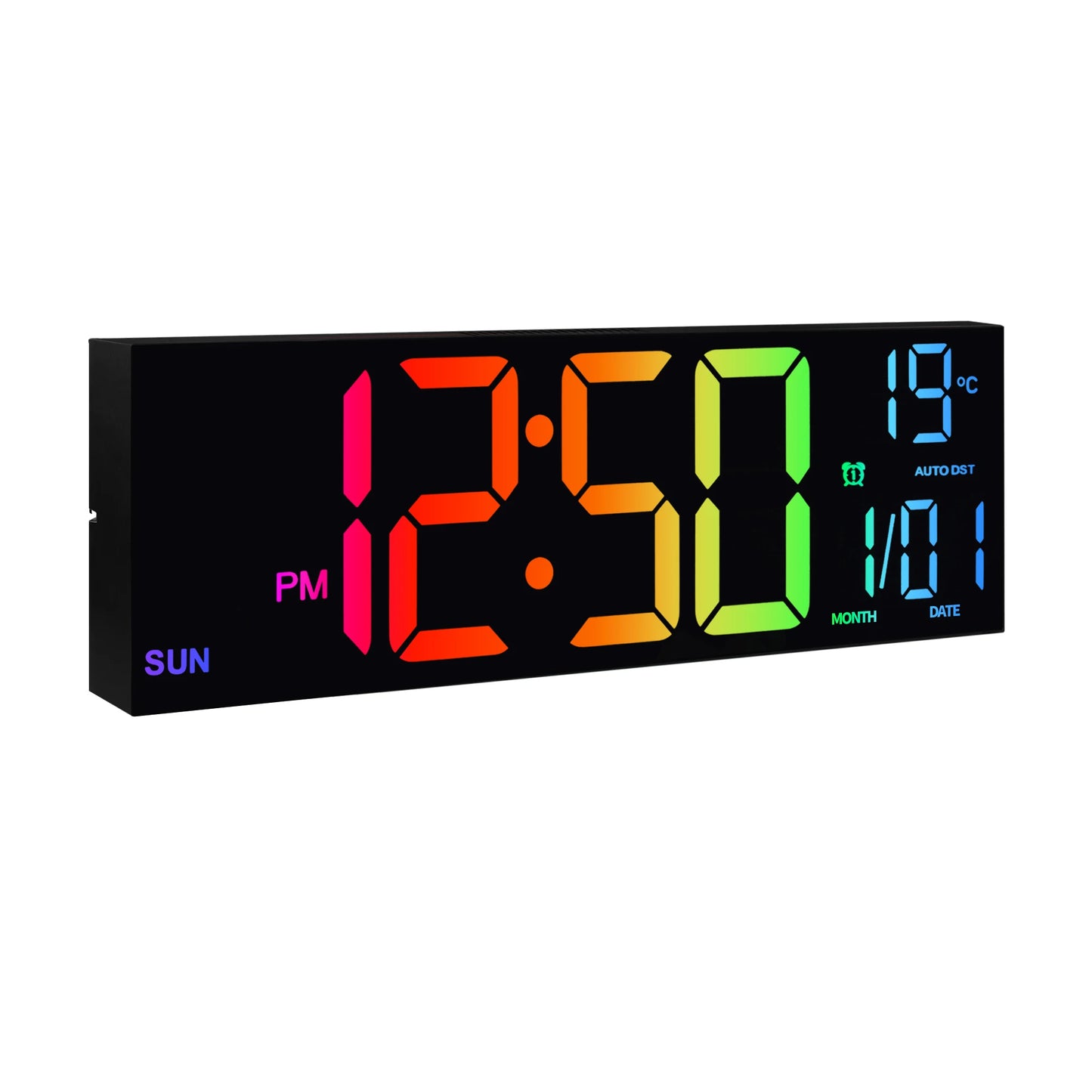 Hign-concerned Digital Wall Clock With Remote Alarm DST Temperature LED-Display-Analytics