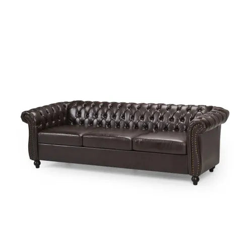 Chesterfield Sofa With Button Tufting And Nailhead Trim