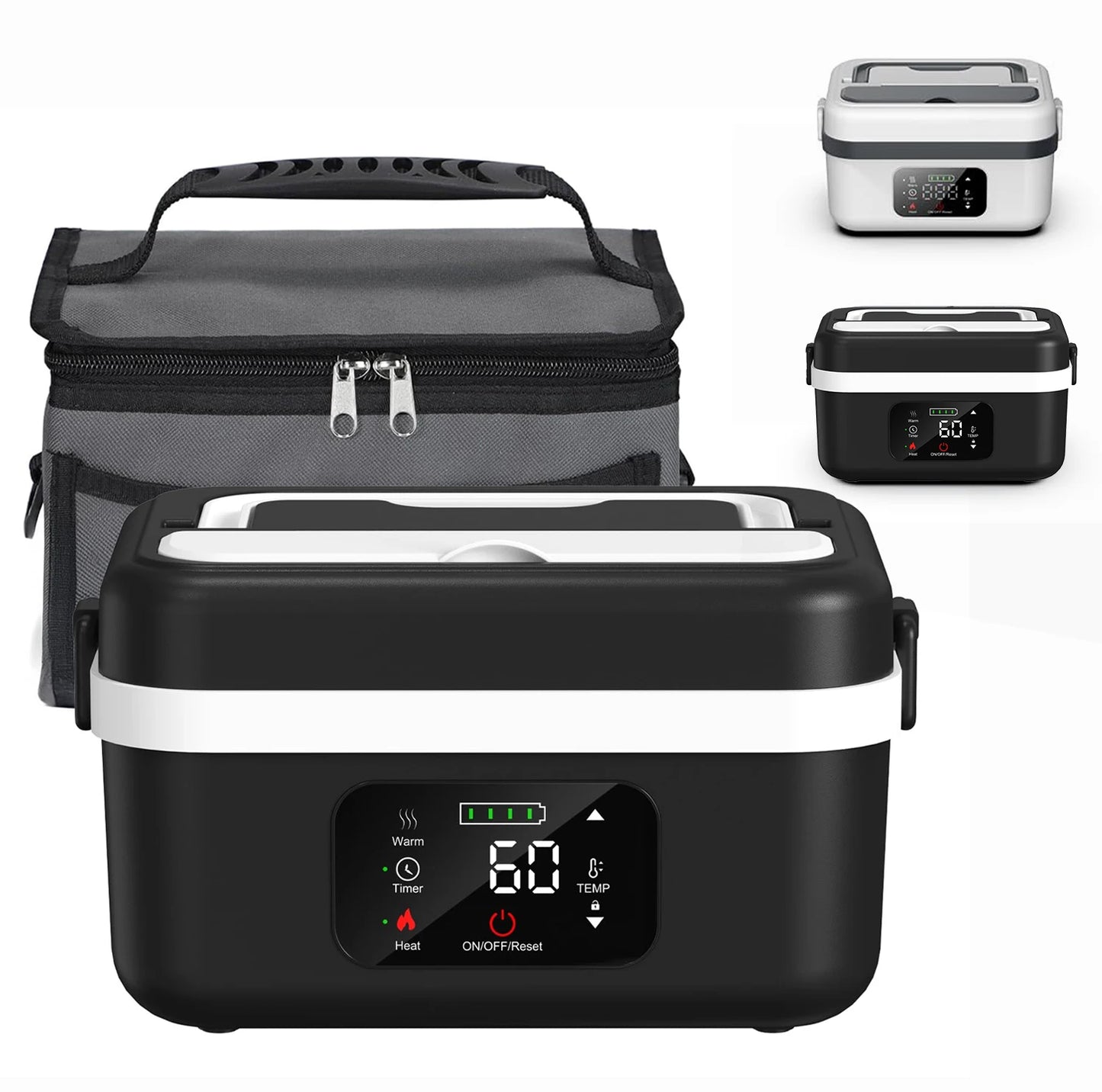 Premium Wireless Insulated Lunchbox With 60W HighEfficiency Heating 8000mAh Battery
