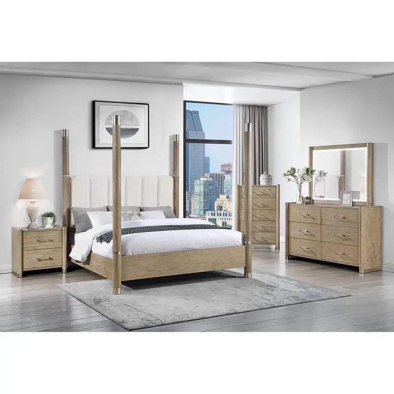 Sarai Brown Bedroom Set Modern Design With Bed Frame