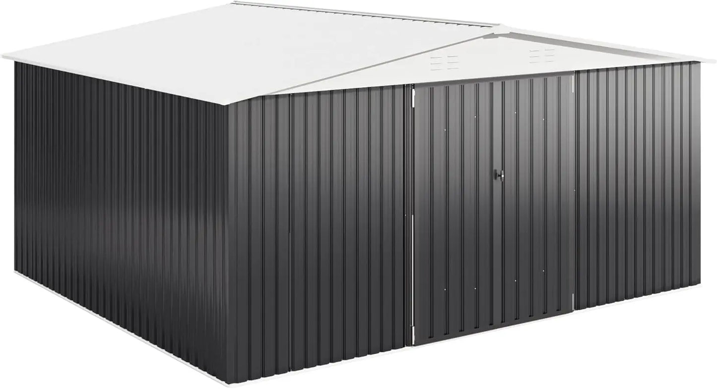 XMSJ Outdoor Storage Shed With Lockable Doors For Garden