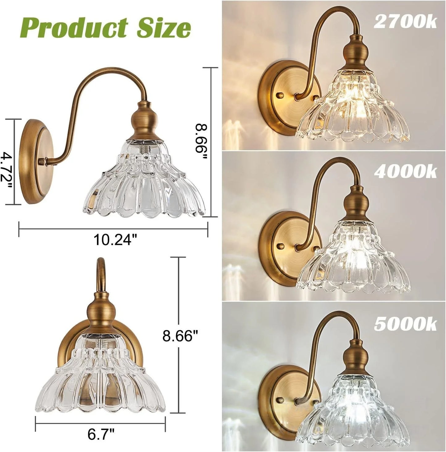 Normichy LED Pendant Light Glass Flower Fixture For Living Room