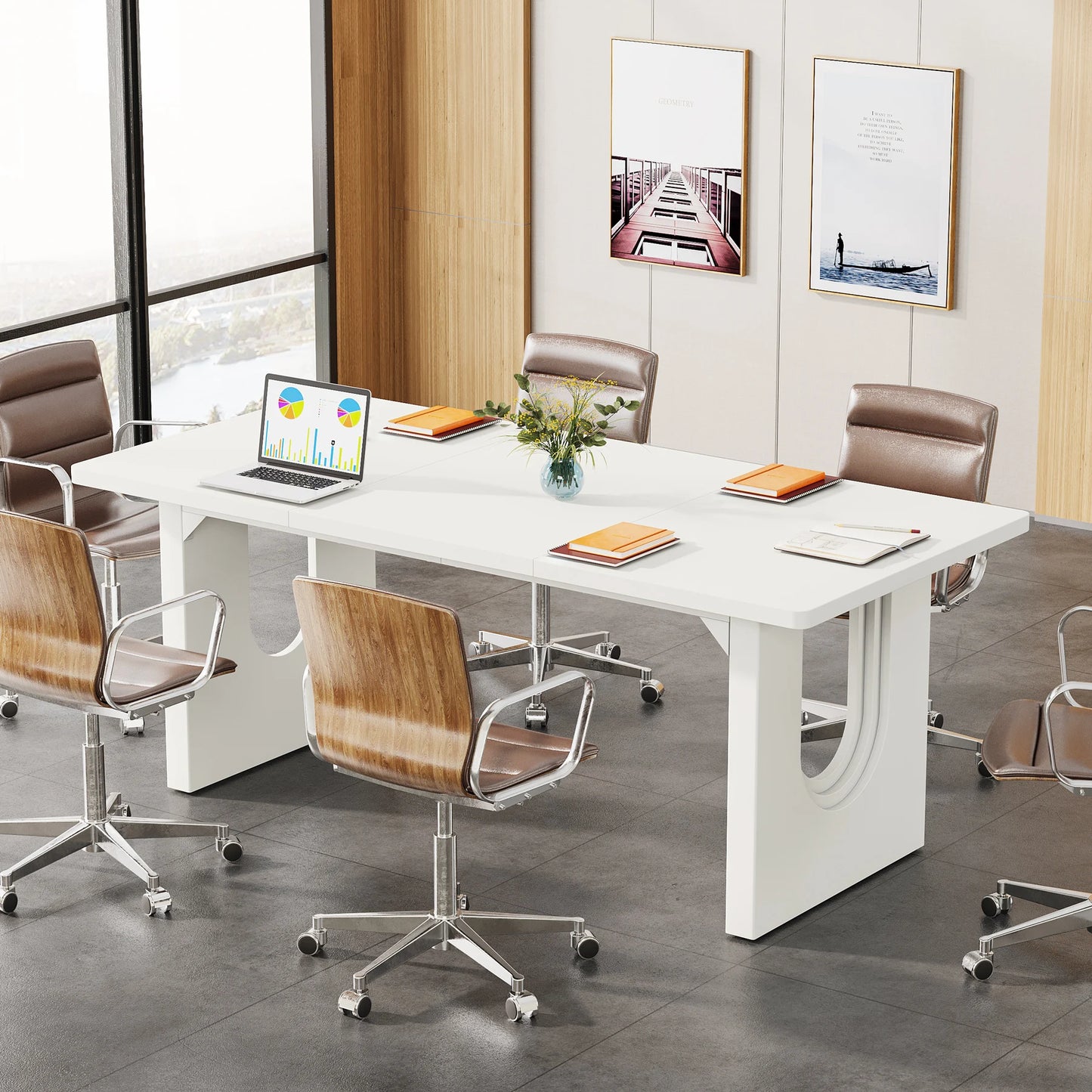Tribesigns Executive Desk for Office Computer Desk and Conference Room