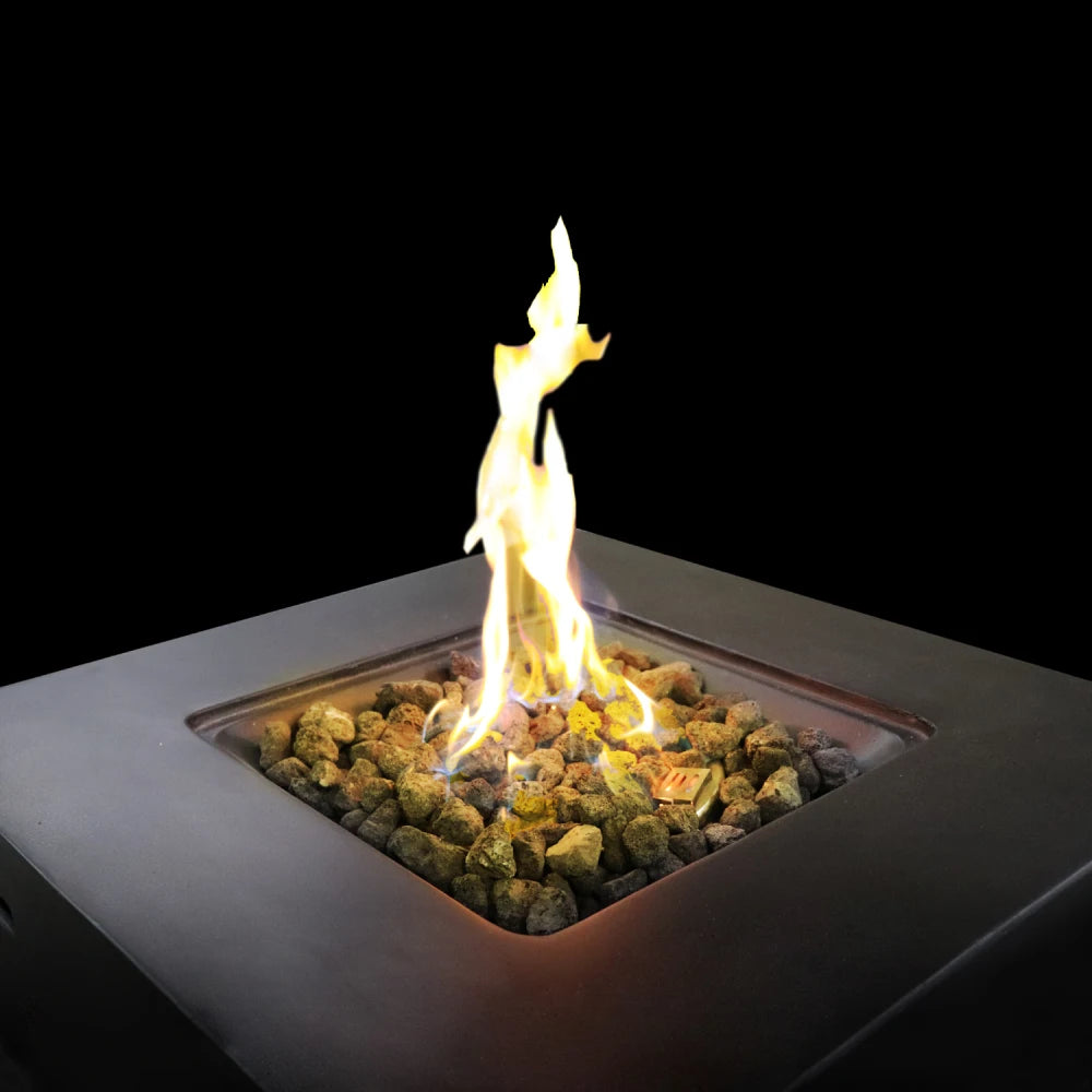 Fiber Reinforced Concrete Fire Pit Table Propane Or Natural Gas