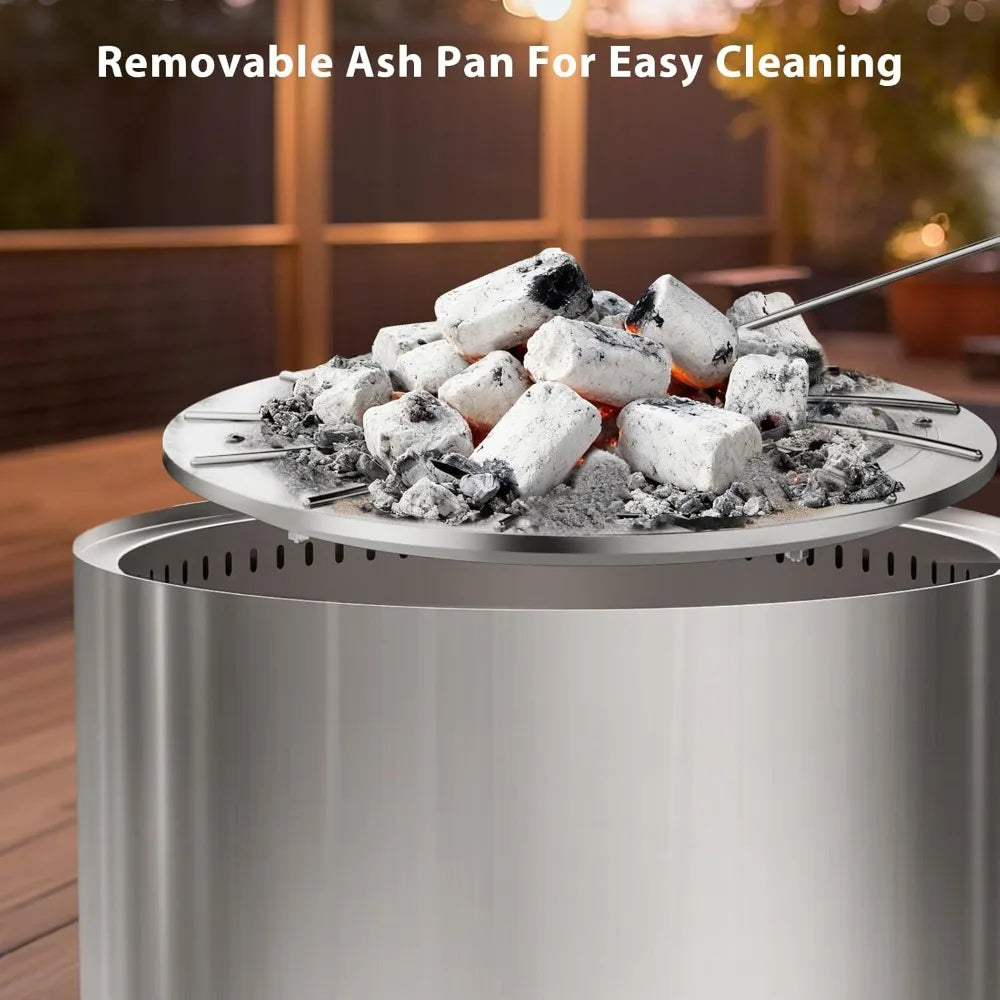 Smokeless Fire Pit Stainless Steel Outdoor Wood Burning