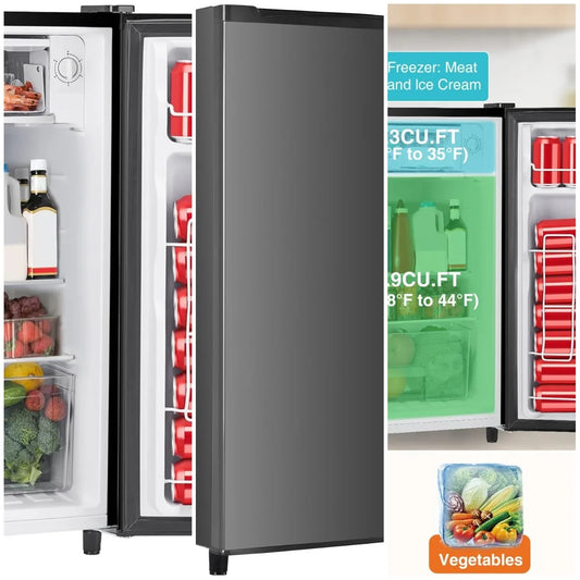 XMSJ 121 To 200L Compact Mini Fridge With Freezer Unit