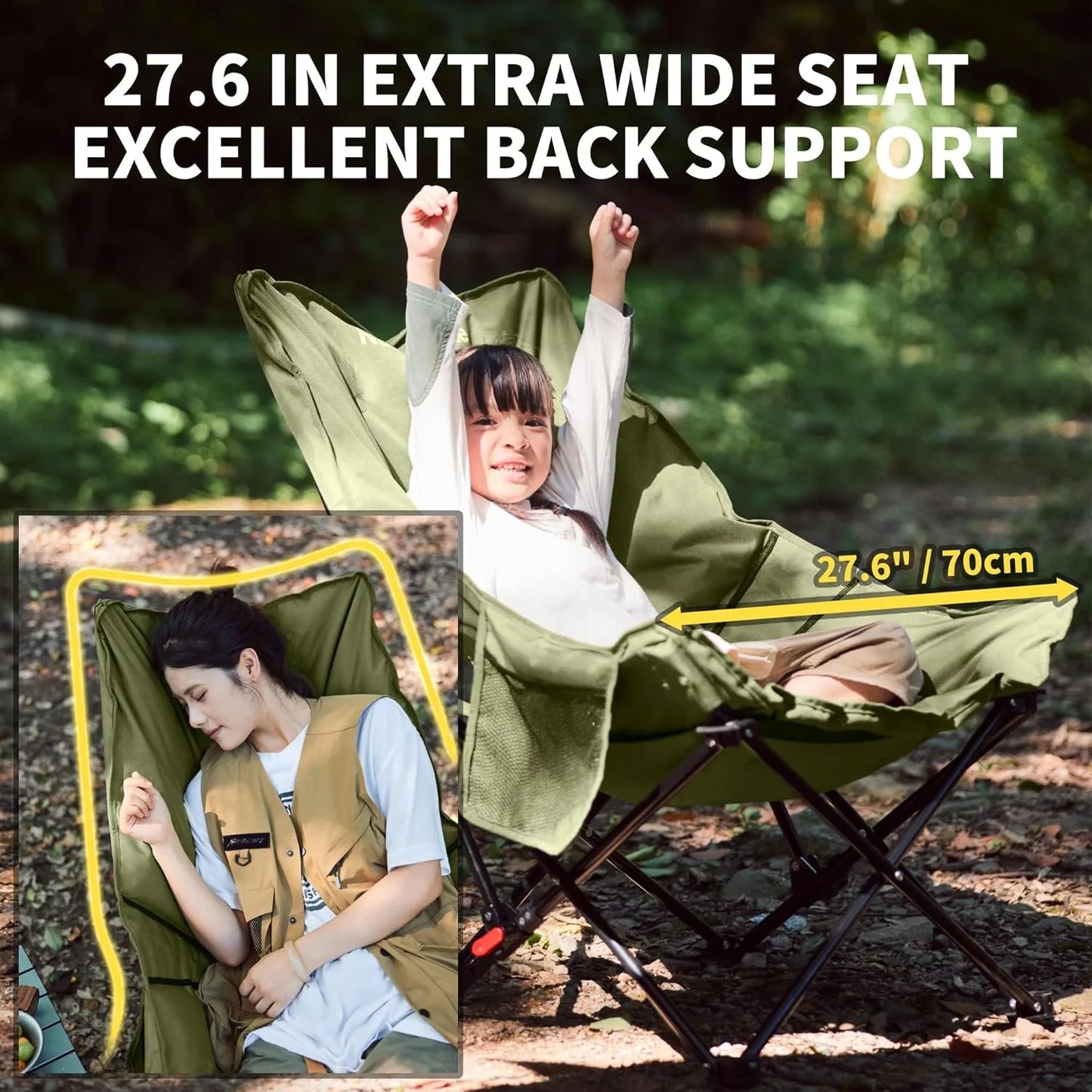 Naturehike High Back Moon Camping Folding Lounge Chair