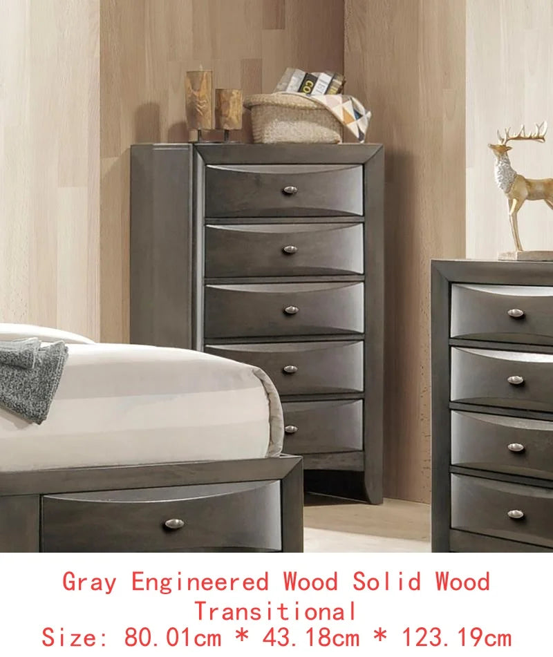 Contemporary Bed With Footboard Drawers And Headboard Bookcase