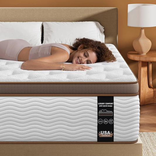 Hybrid Mattress With Orthopedic Support, Pocket Springs And Motion Isolation
