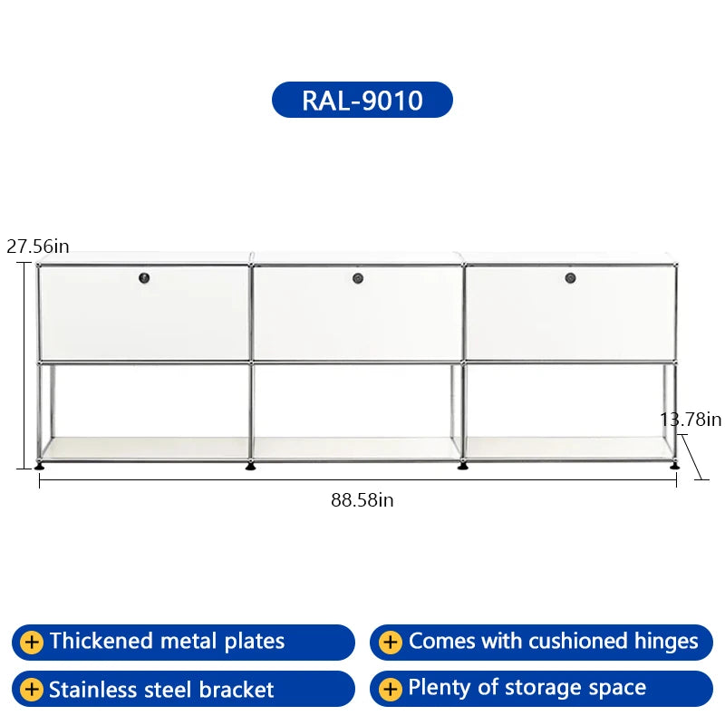 Bigcityfur CornerUnit TV Stand StorageCabinet HeavyDutyMetal DisplayFurniture Framework System