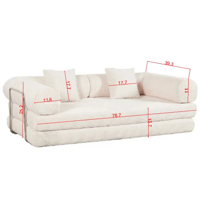 Convertible Sectional Sofa Bed For Small Living Spaces With Space Saving Comfort