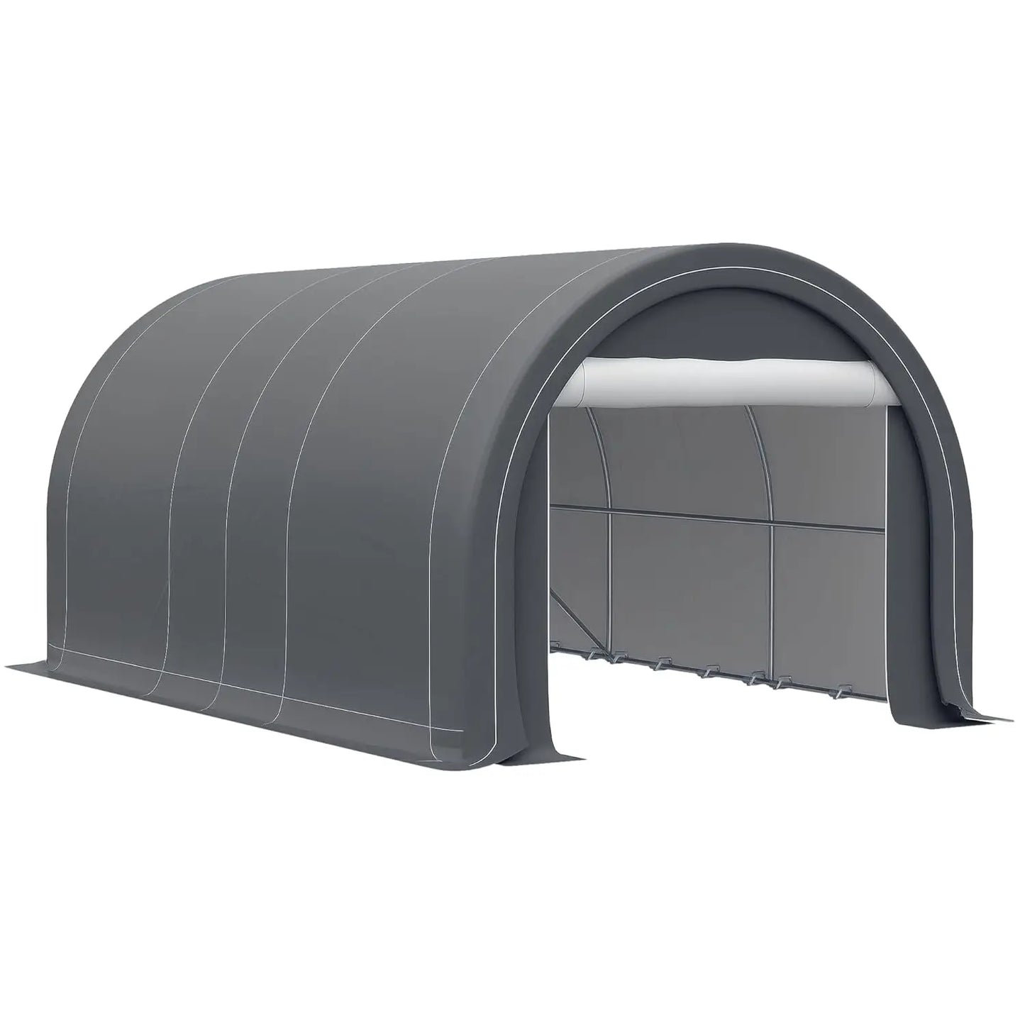 Heavy Duty Portable Carport Shelter Tent With Large Zippered Door