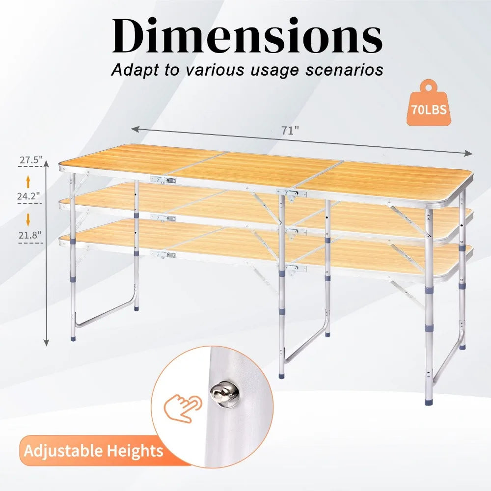 Unbranded Portable Plastic Folding Table For Dining And Parties