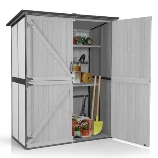 Mdng Waterproof Outdoor Storage Shed With Adjustable Shelves