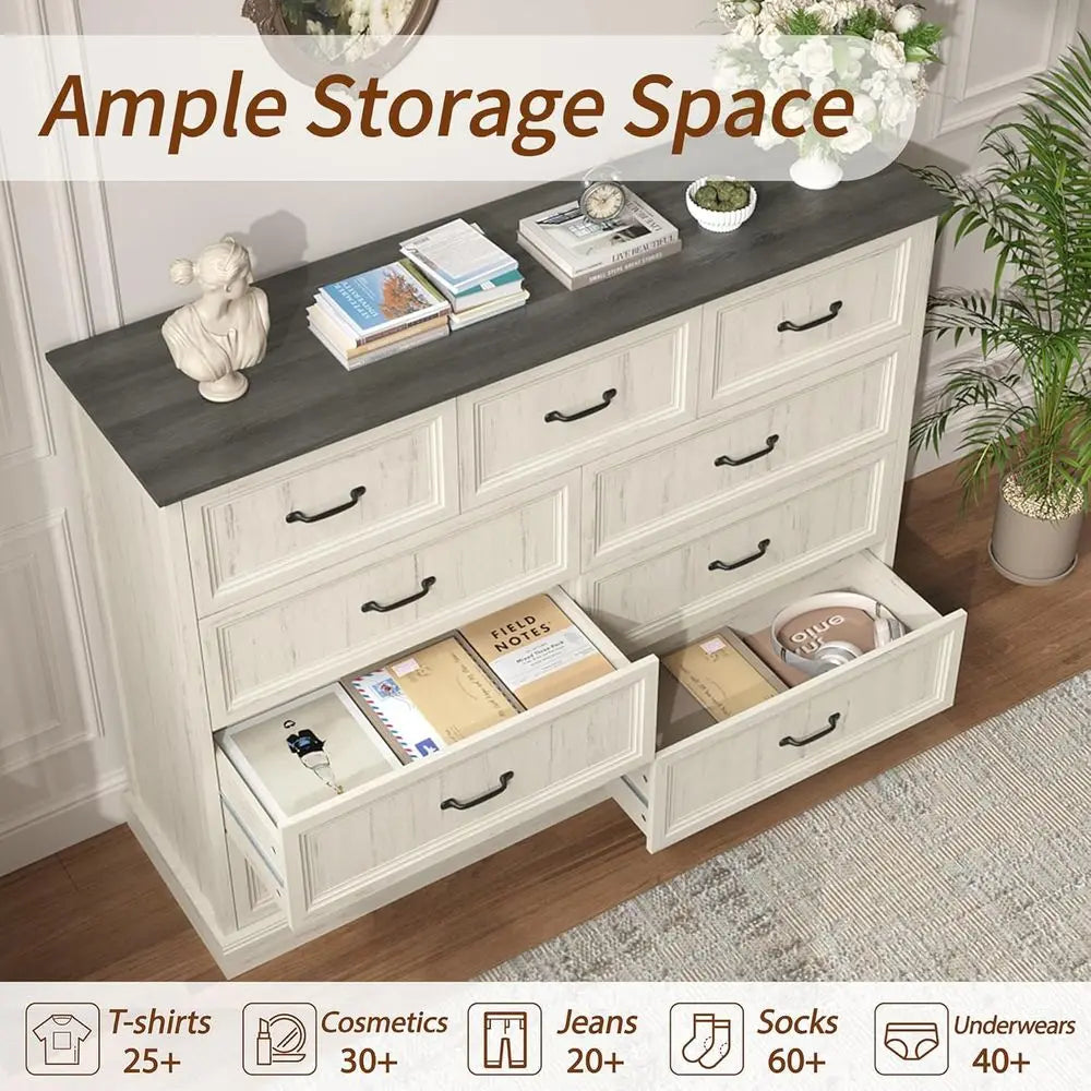 Three Piece Bedroom Set With Nightstands And Dresser