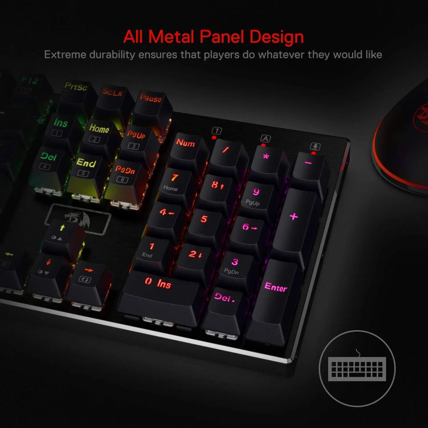 Redragon K556 Mechanical Gaming Keyboard With RGB Backlit Wired