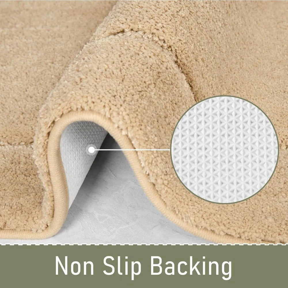 Hign-concerned Non Slip Bath Rug Washable Shower Runner Mat For Safe Bathroom Floors