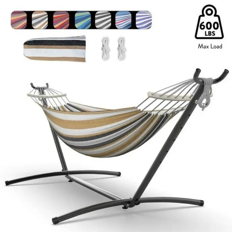Gyroor Hammock With Adjustable Stand Outdoor Furniture Storage Bag