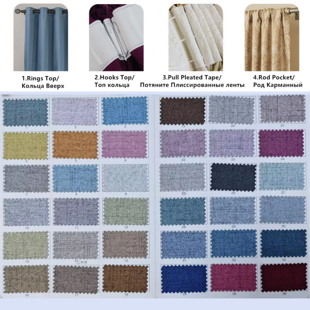 Blackout Curtains 350cm Height Room Darkening Curtains for Bedroom 100% Black Out Textured Thermal Curtain Privacy Protection