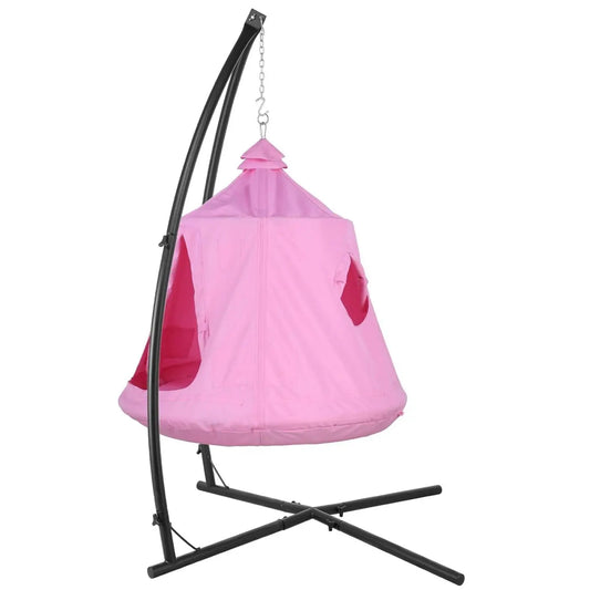 Hammock Chair Stand With Swing Chair LED Lights For Outdoors