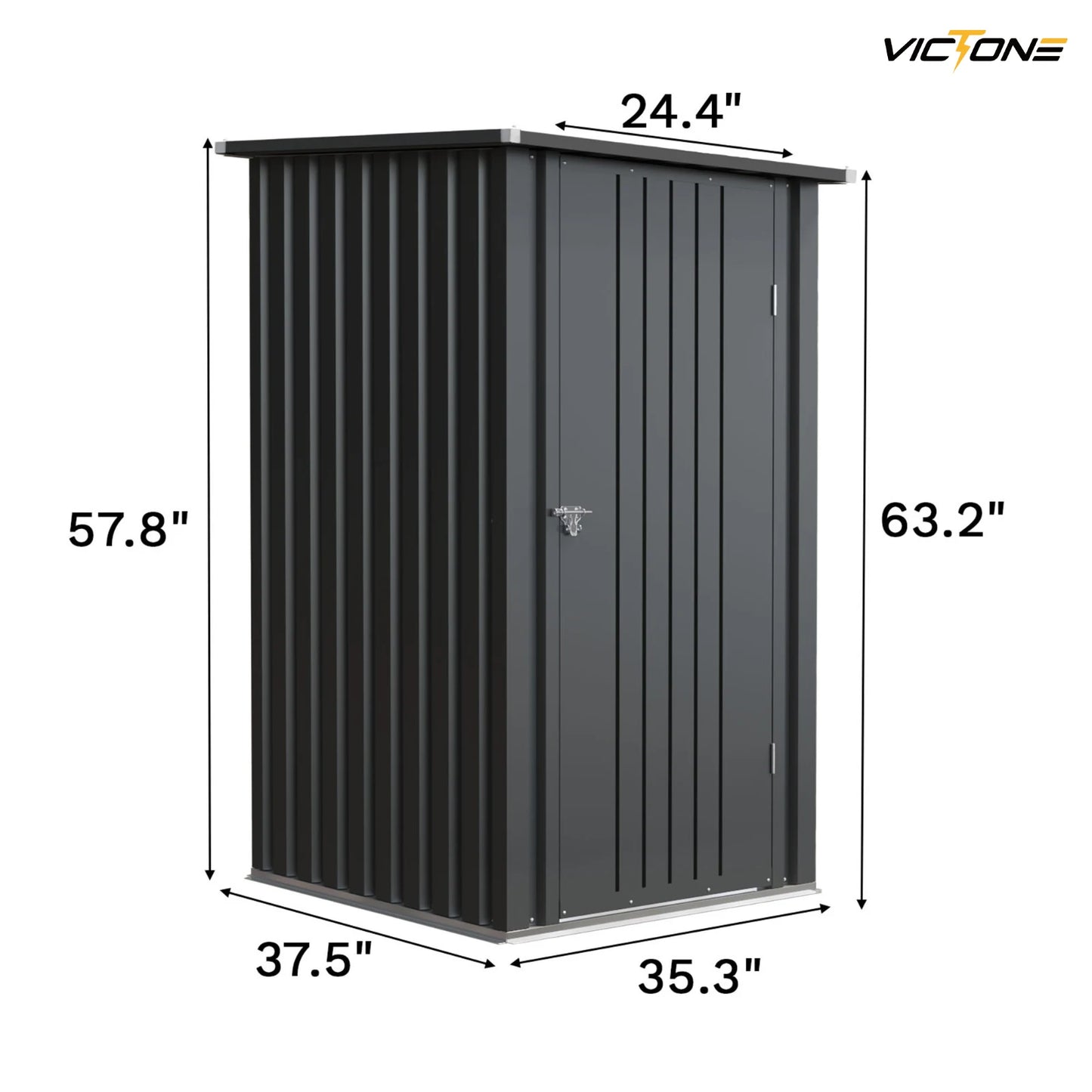 Victone Compact Outdoor Storage Shed For Garden Tools
