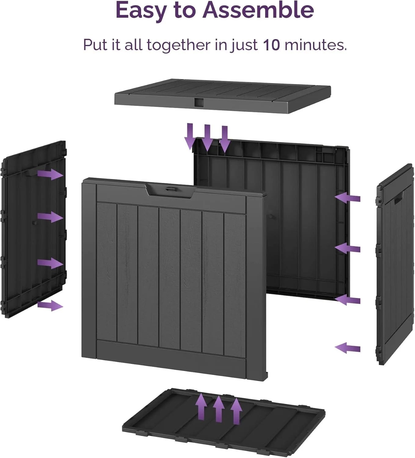 Lockable Weatherproof Outdoor Deck Box For Secure Package Delivery ProtectionAgainstTheft