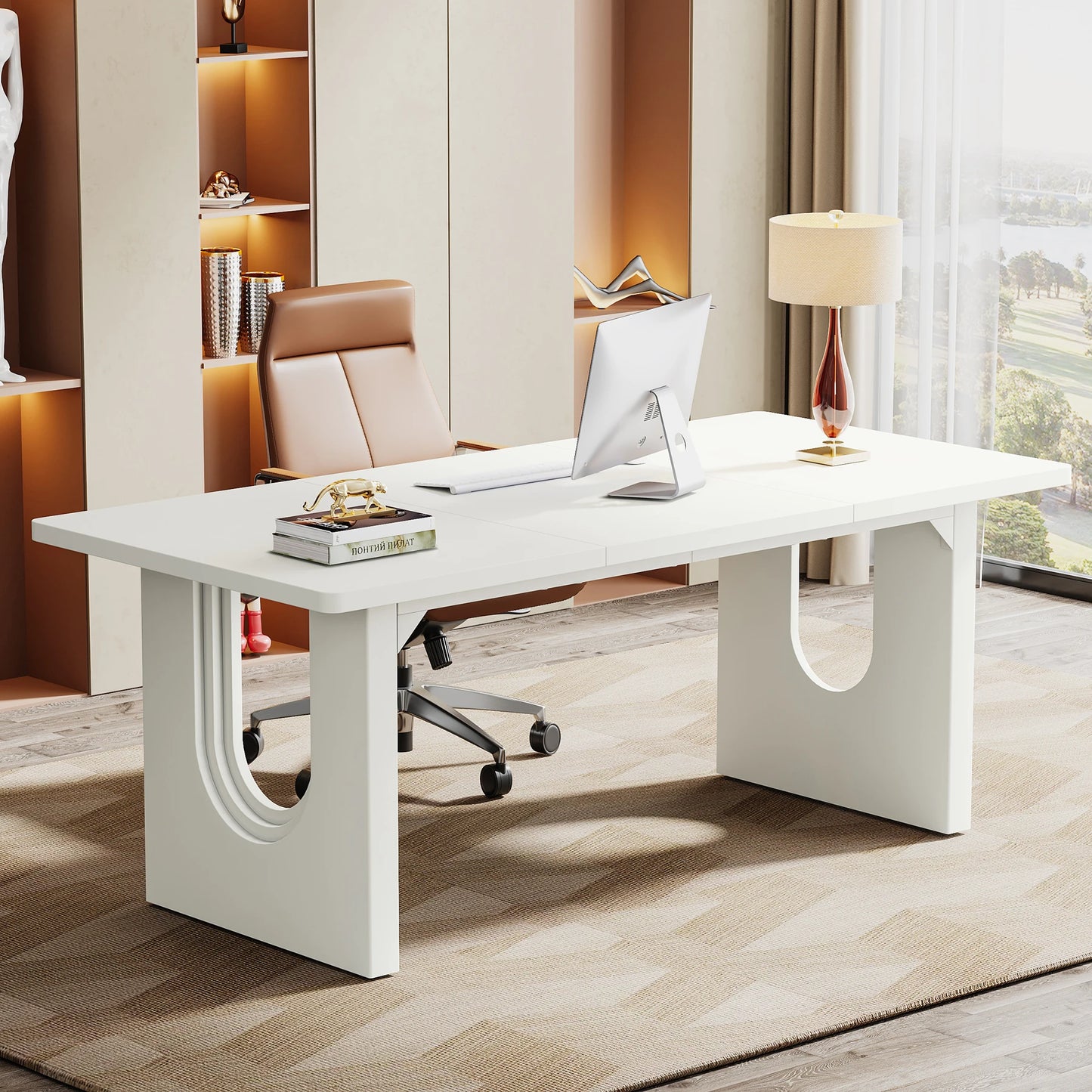 Tribesigns Executive Desk for Office Computer Desk and Conference Room