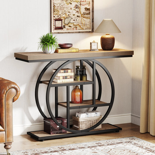 Tribesigns 4-Tier Console Table For Entryway Hallway Living Room