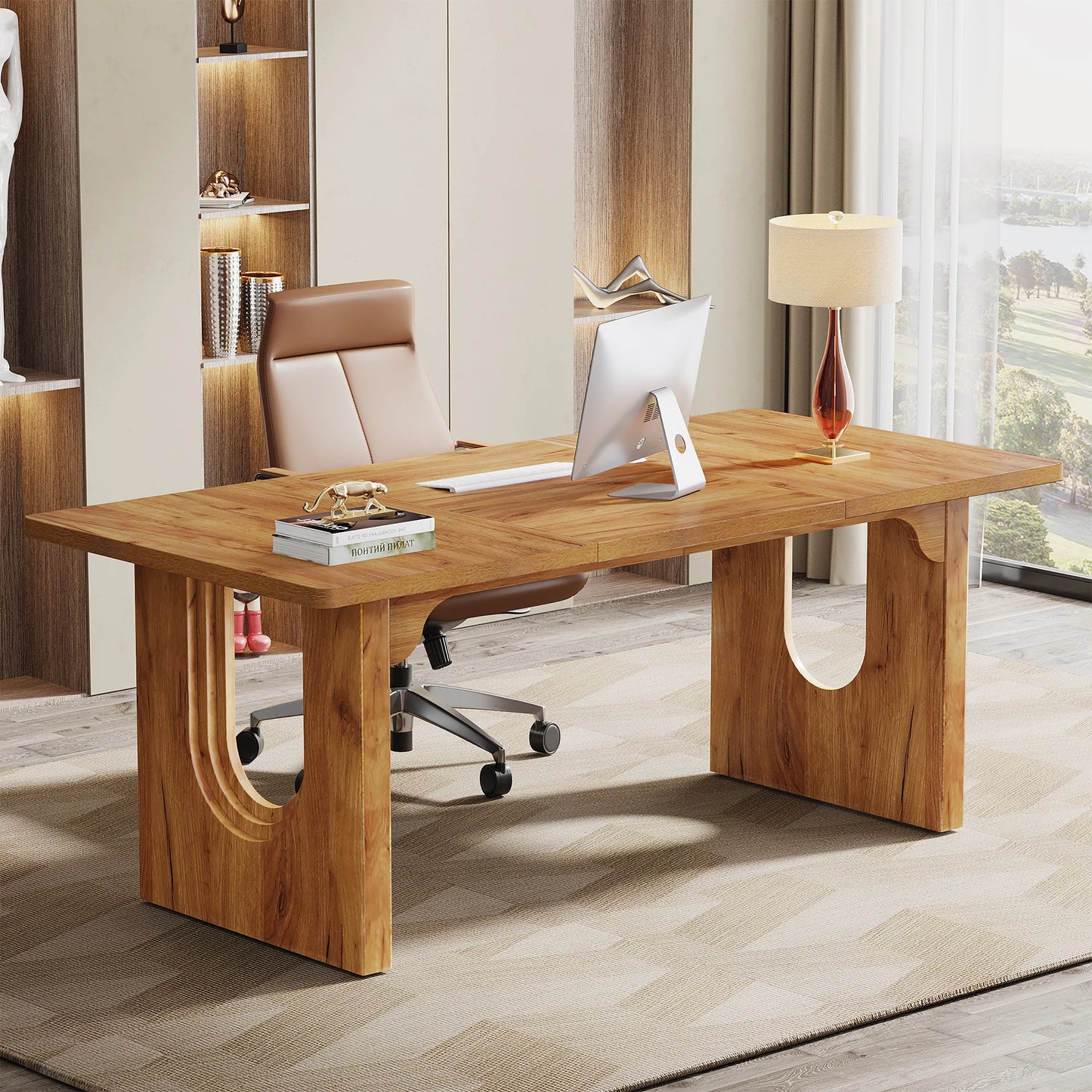 Tribesigns Executive Desk for Office Computer Desk and Conference Room