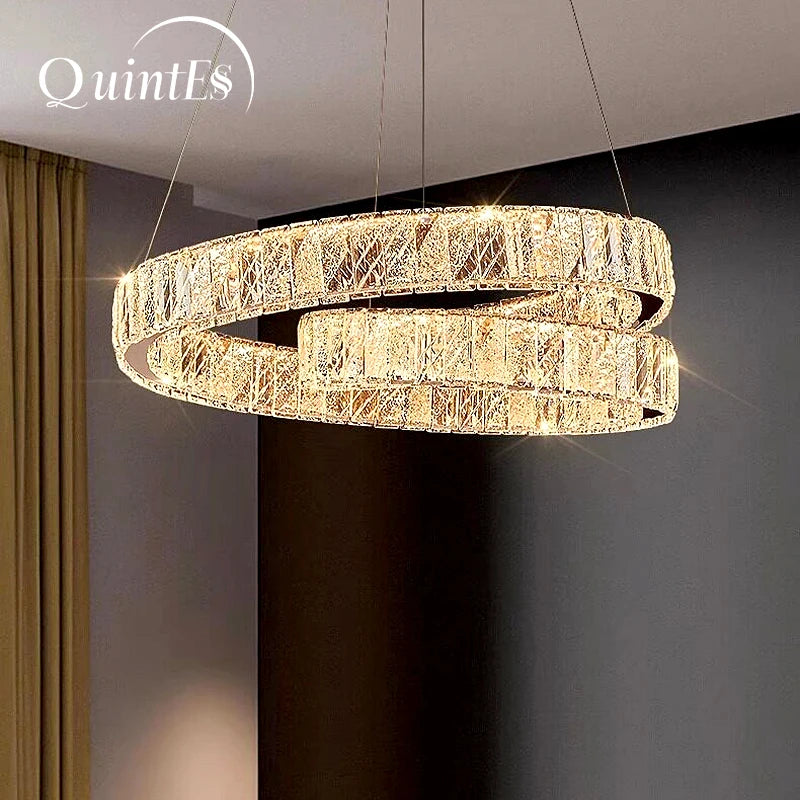 TAPNM Modern Luxury Crystal Chandelier For Living Room