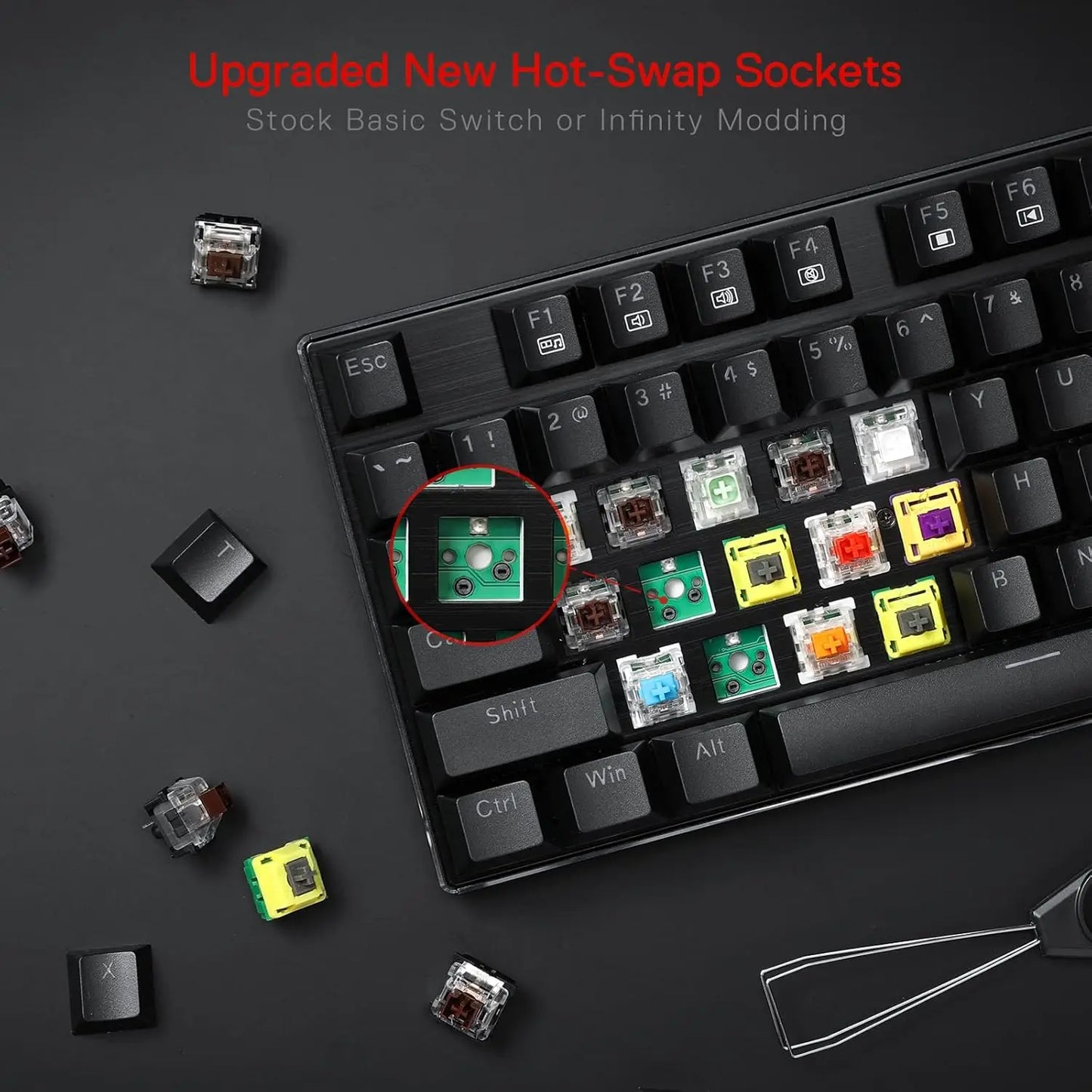 Redragon K556 Mechanical Gaming Keyboard With RGB Backlit Wired