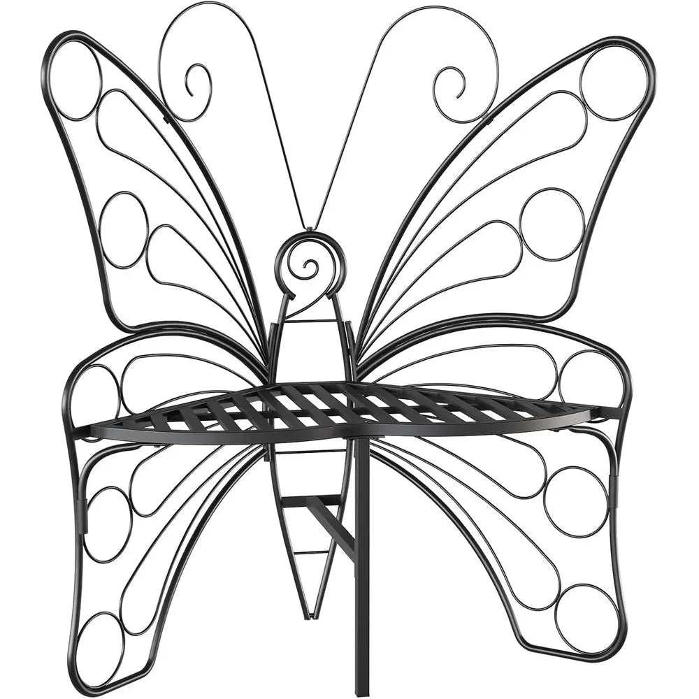 DAFIFY Garden Bench With Sturdy Metal Frame For Outdoor Patio