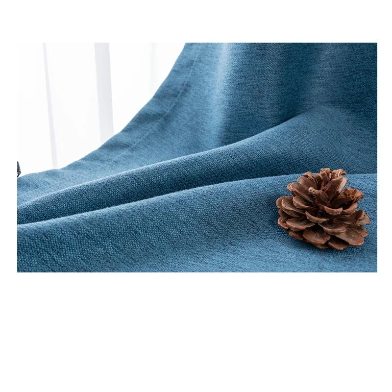 80-90% Blackout Soundproof Curtains for Living Room Bedroom Balcony Bay Window Drapes Simple Drape Large Area Study Thickened