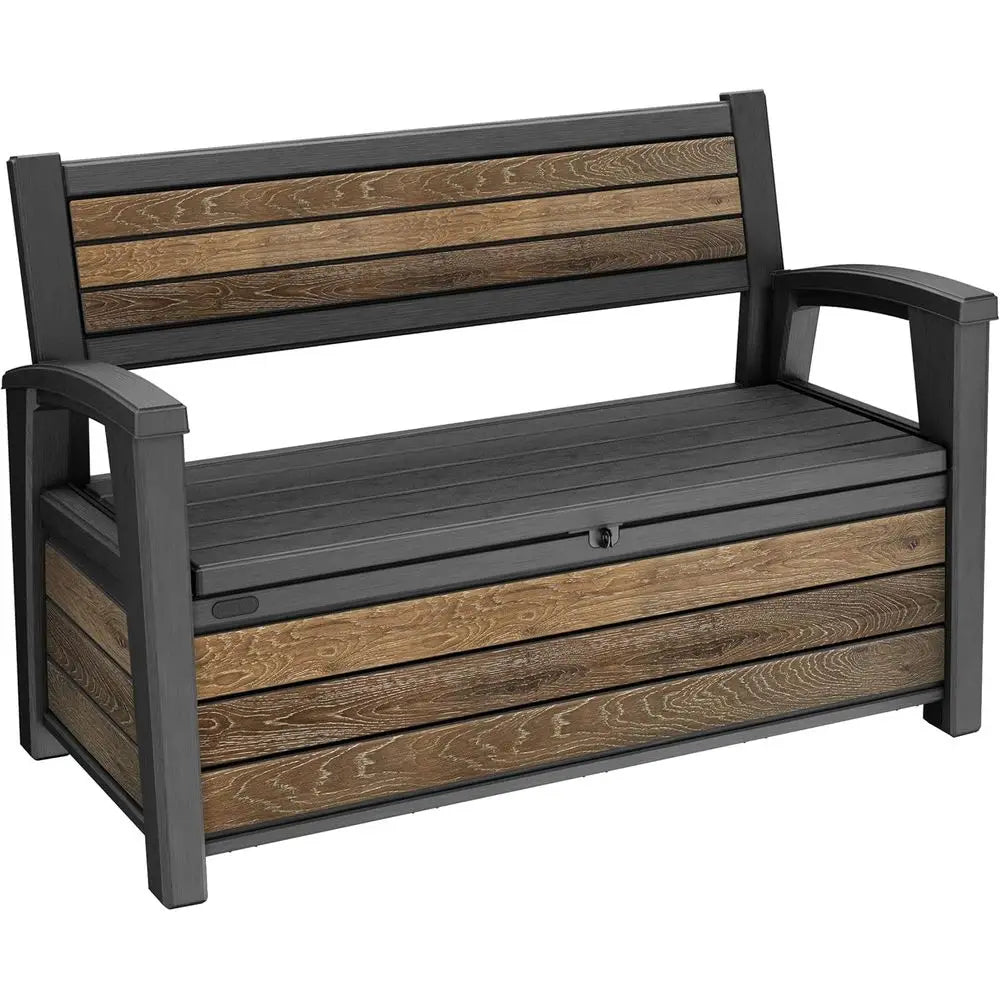 DAFIFY Signature Storage Bench Deck Box For Patio Furniture